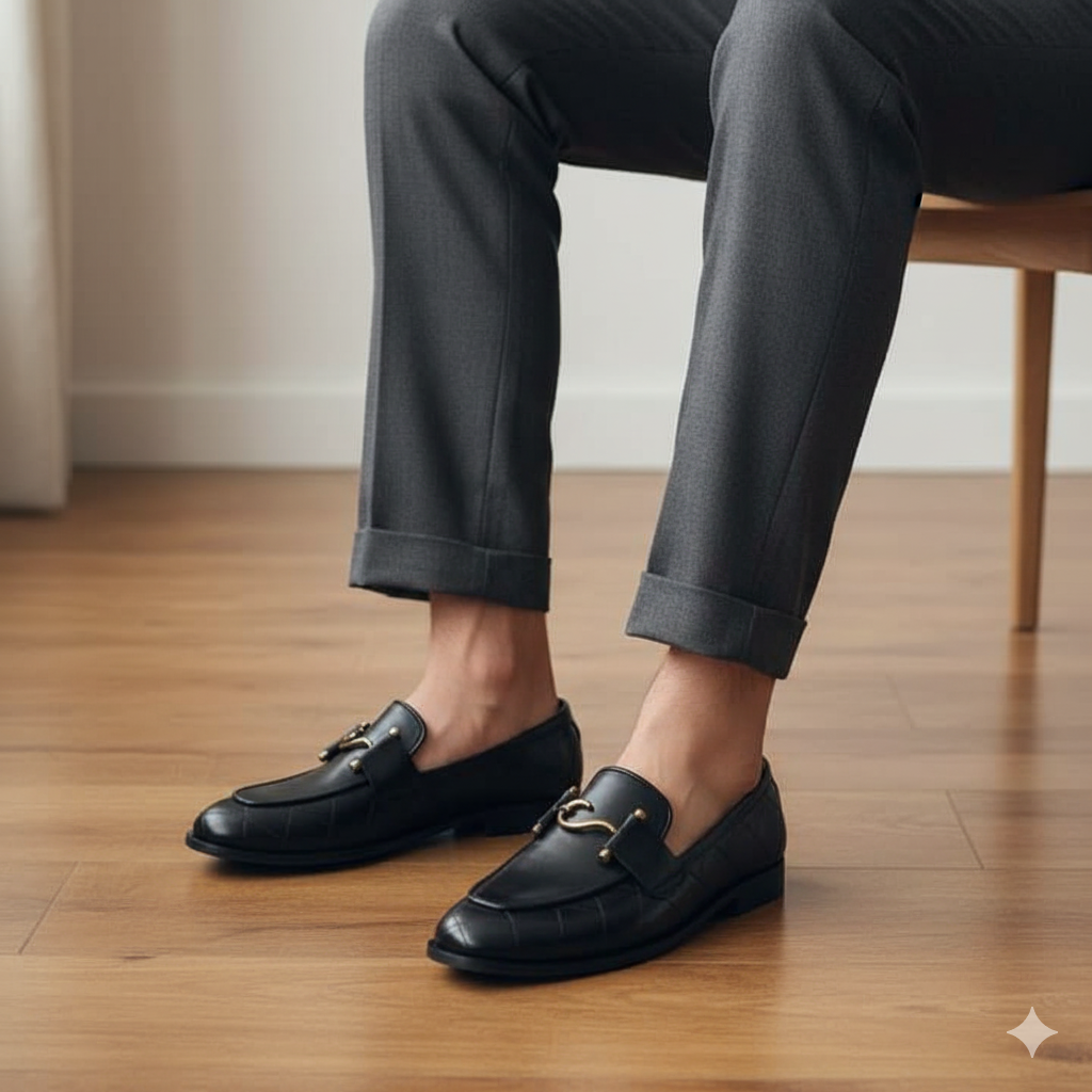 HP-S Metalic Buckle Loafer-1011-BL