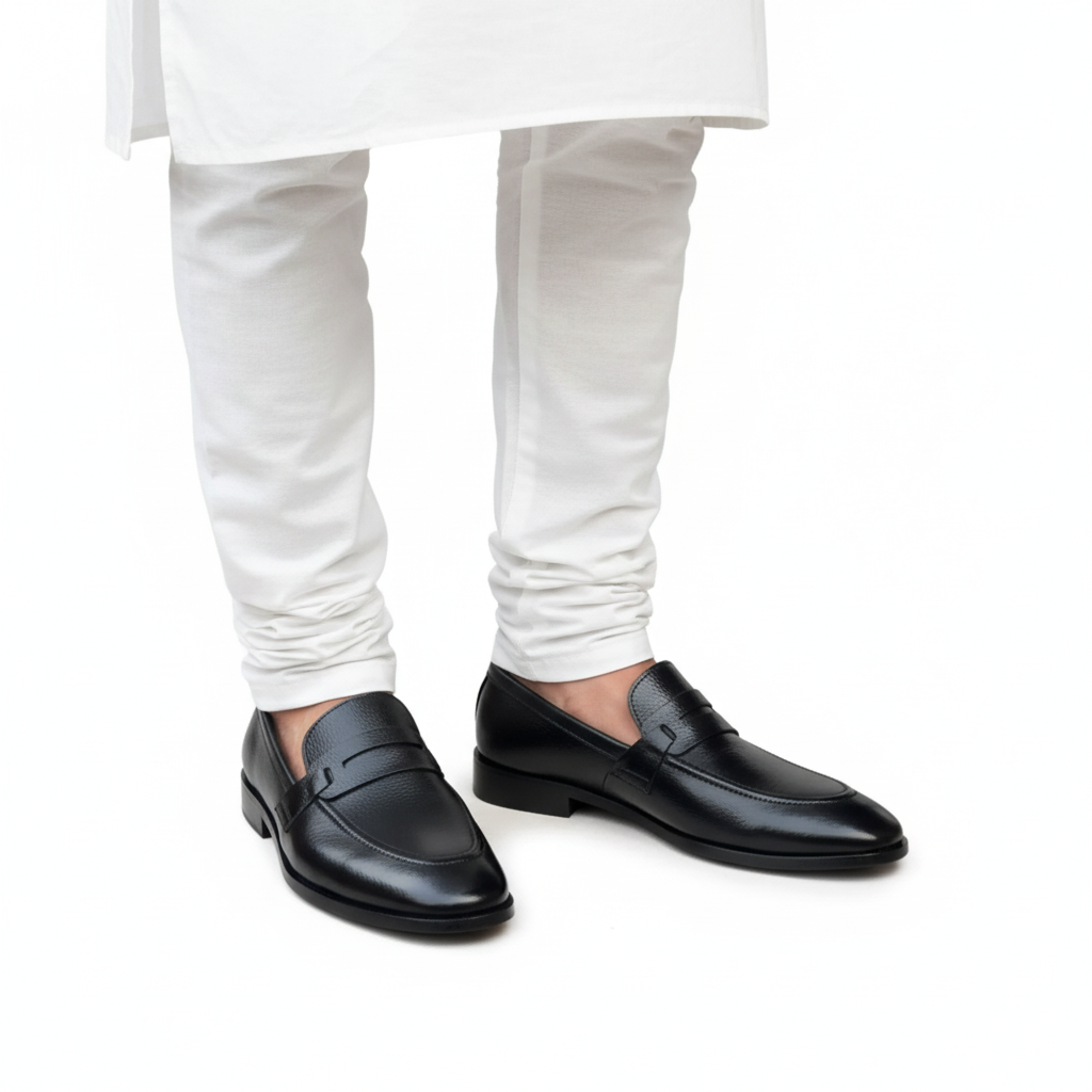 Pure Leather -BuckleLess Loafer-1013-BL