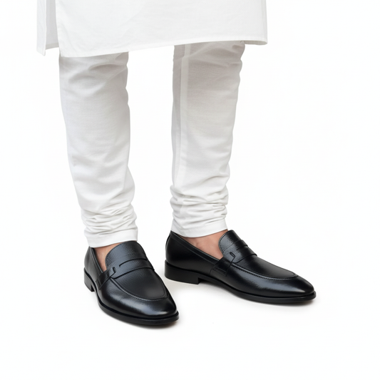 Pure Leather -BuckleLess Loafer-1013-BL