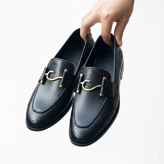 HP-S Metalic Buckle Loafer-1011-BL