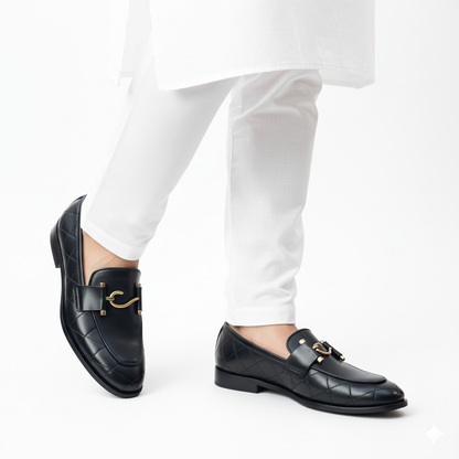 HP-S Metalic Buckle Loafer-1011-BL