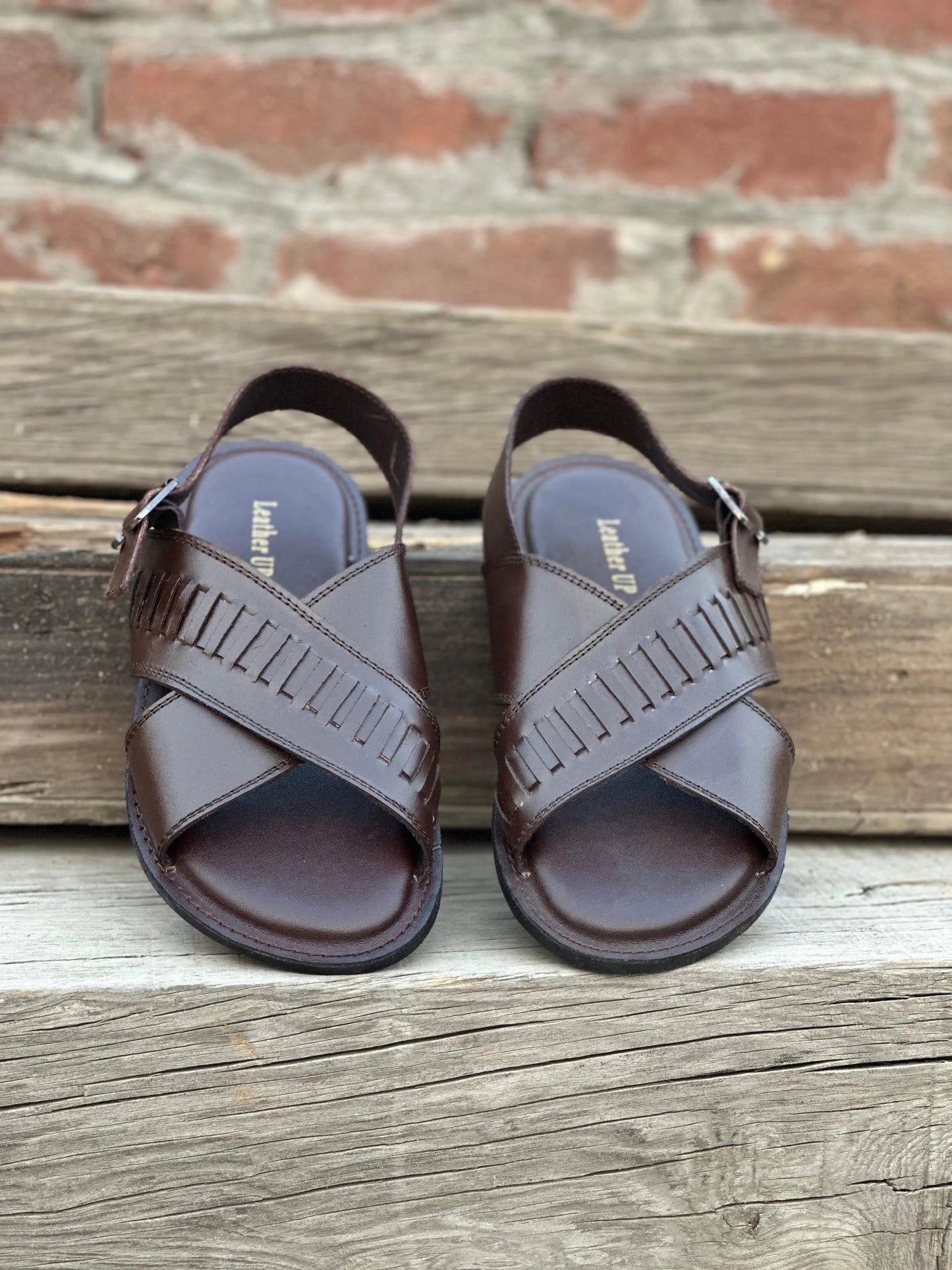 Half Knitted HP-Sandal-5001-BR Hi Patch Store