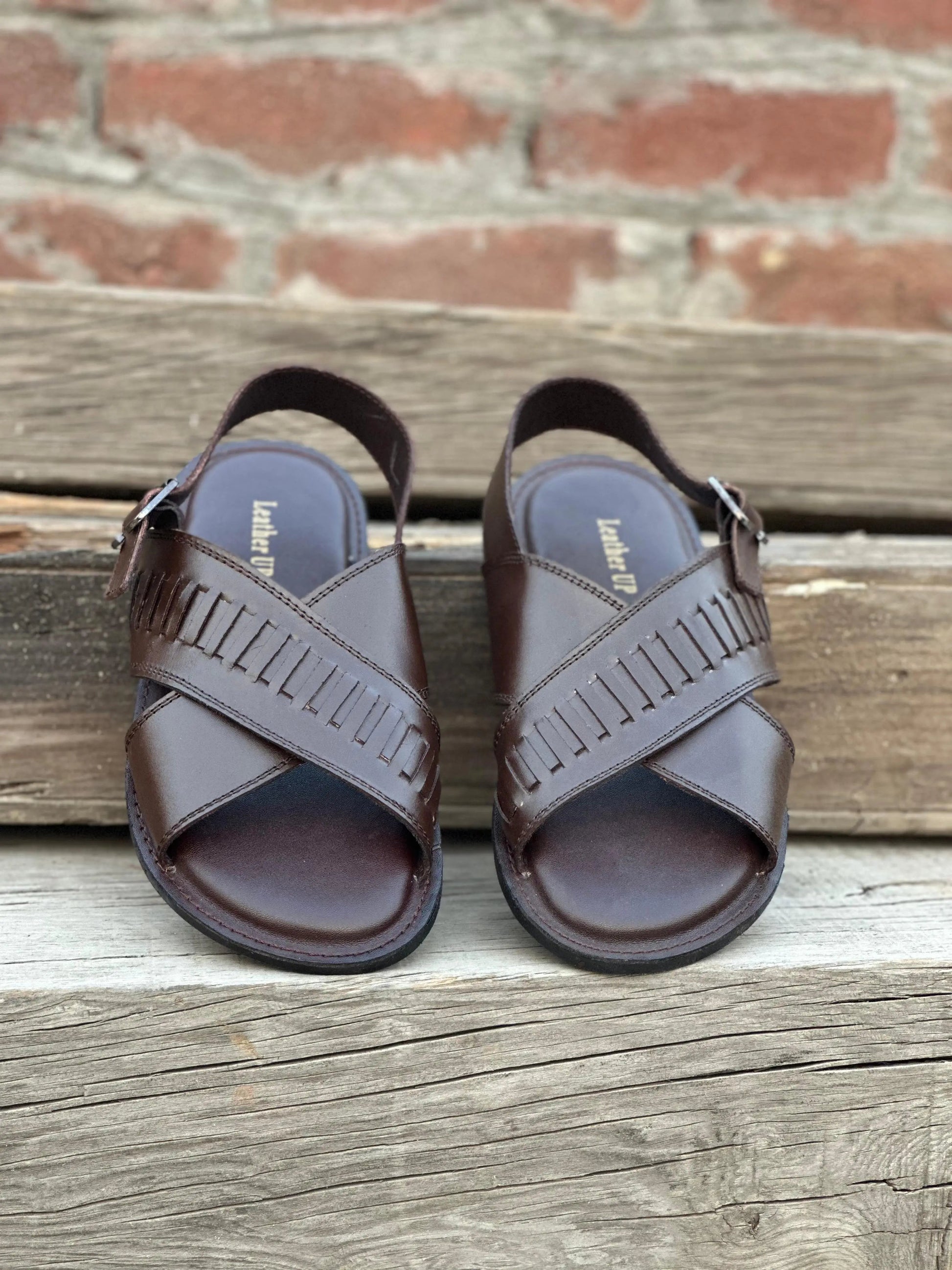 Half Knitted HP-Sandal-5001-BR Hi Patch Store
