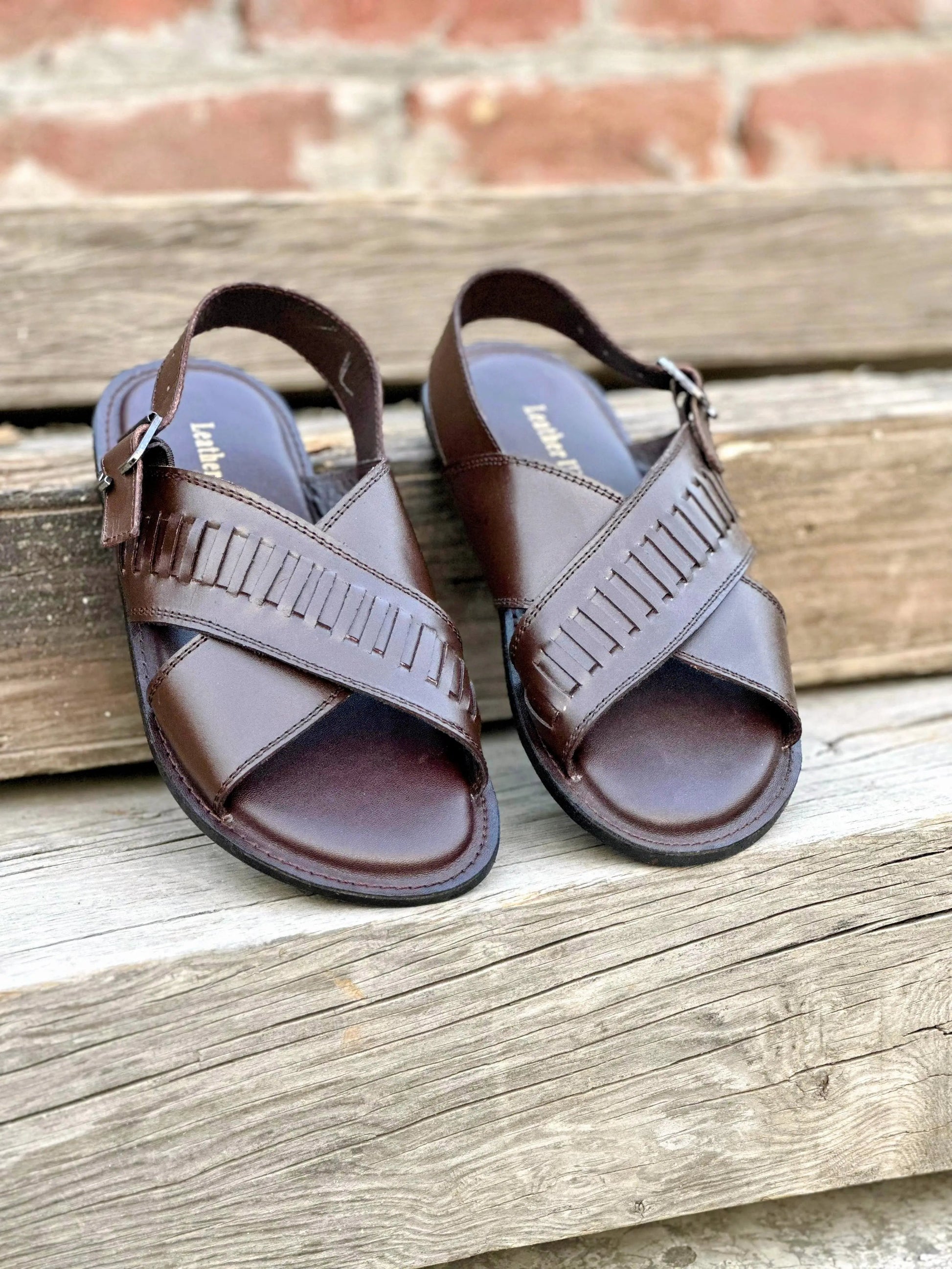 Half Knitted HP-Sandal-5001-BR Hi Patch Store