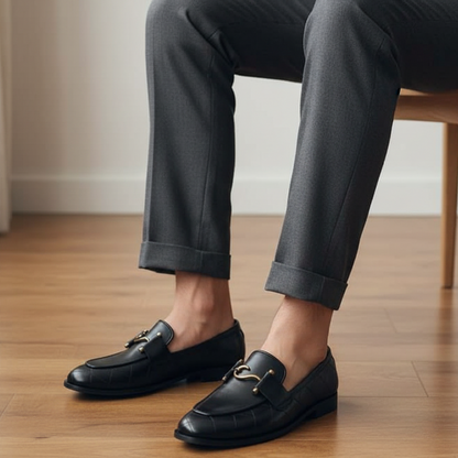 HP-S Metalic Buckle Loafer-1011-BL Hi Patch Store